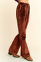Davi & Dani Elastic Waist Knit Flare Pants
