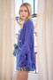 Davi & Dani Fringe V-Neck Button Up Long Sleeve Cardigan