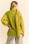 Davi & Dani V-Neck Dropped Shoulder Sweater with Scarf