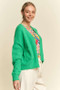 Davi & Dani Open Front Drop Shoulder Cardigan