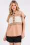 Mittoshop Mineral Washed Half Button Polo Top