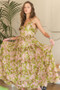 ADORA Ruffled Tiered Scoop Neck Cami Dress