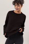 HYFVE Round Neck Dropped Shoulder Ribbed Sweater