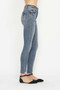 Judy Blue Full Size Tummy Control Vintage Wash Hem Destroy Skinny Jeans