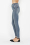 Judy Blue Full Size Tummy Control Vintage Wash Hem Destroy Skinny Jeans