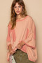 POL Frayed Edge Patchwork Oversized T-Shirt
