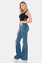 Judy Blue Full Size Tummy Control Cut Hem Flare Jeans