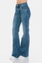 Judy Blue Full Size Tummy Control Cut Hem Flare Jeans