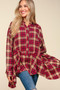 Haptics Plaid Button Down Sharkbite Shirt