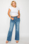 bytos Full Size Cat's Whiskers Mid Rise Bootcut Jeans