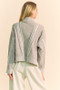 Davi & Dani Cable-Knit Turtleneck Dropped Shoulder Sweater