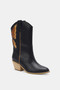 Beast Fashion Butterfly Cut Detail Point Toe Boots