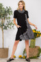 Celeste Full Size Decor Button Short Sleeve Dress with Pockets Plus Size