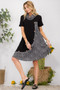 Celeste Full Size Decor Button Short Sleeve Dress with Pockets Plus Size