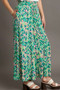 Umgee Full Size Mixed Print High Waist Wide Leg Pants Plus Size