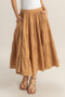HYFVE Double Gauze Tiered Midi Skirt with Pockets