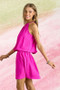 ADORA Halter Neck Smocking Waist Dress