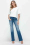 bytos Full Size Distressed High Rise Jeans with Pockets