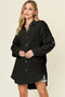 Double Take Full Size Pocketed Texture Button Up Shirt