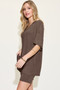 Basic Bae Full Size V-Neck Drop Shoulder T-Shirt and Shorts Set