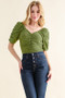 And The Why Buttery Soft Ruched Detailed Jersey Bodysuit