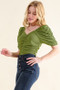 And The Why Buttery Soft Ruched Detailed Jersey Bodysuit