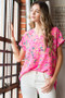 Heimish Full Size Animal print V-Neck Short Sleeve T-Shirt Plus Size