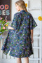 Heimish Full Size Half Sleeve Floral Open Cardigan Plus Size