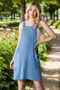 Heimish Full Size Ribbed Sleeveless Mini Tank Dress Plus Size