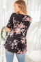 Heimish Full Size Crisscross Neck Floral Babydoll Top Plus Size