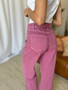 RFM Full Size High Rise Garment Dye Wide Leg  Jeans