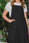 ODDI Full Size Sleeveless Tiered Midi Dress