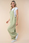 White Birch Texture Sleeveless Wide Leg Jumpsuit
