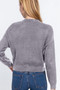 ACTIVE BASIC V-Neck Button Up Long Sleeve Knit Cardigan