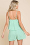 Culture Code Full Size Double Flare Striped Romper