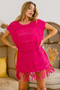 BiBi Fringed Hem Knit Top
