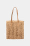 Fame Straw Braided Tote Bag