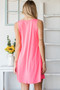 Heimish Full Size V-Neck Mini Tank Dress with Pockets