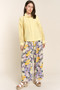 J.NNA Button Down Lace Long Sleeve Waffle Shirt