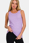 Zenana Ribbed Round Neck Tank
