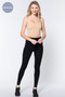 ACTIVE BASIC Round Neck Crop Rib Seamless Cami