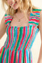 And The Why Full Size Striped Smocked Sleeveless Jumpsuit