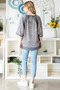 Heimish Full Size Leopard Contrast V-Neck Half Sleeve T-Shirt
