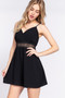 ACTIVE BASIC Waist Lace Trim Cami Romper