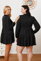 Ruffled Button Up Long Sleeve Tiered Shirt