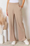 RISEN Wide Waistband Slit Wide Leg Pants