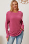 Basic Bae Full Size Ribbed Thumbhole Sleeve T-Shirt