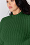 Basic Bae Full Size Ribbed Mock Neck Long Sleeve T-Shirt