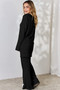 Basic Bae Full Size Ribbed High-Low Top and Wide Leg Pants Set