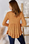 Hailey & Co Full Size V-Neck Flounce Sleeve Blouse